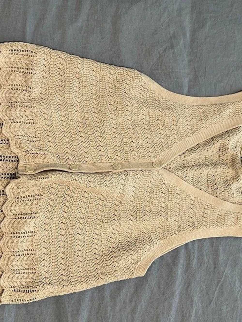 Abercrombie Knit Cardigan in Beige